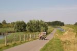 fietspad naar het strand